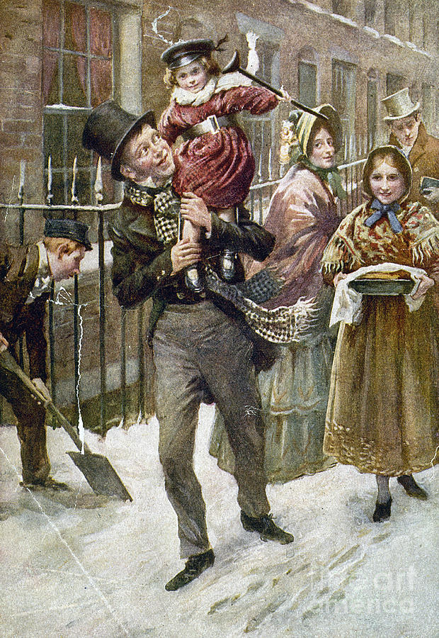 620x900 Dickens A Christmas Carol Painting By Granger - A Christmas Carol Painting