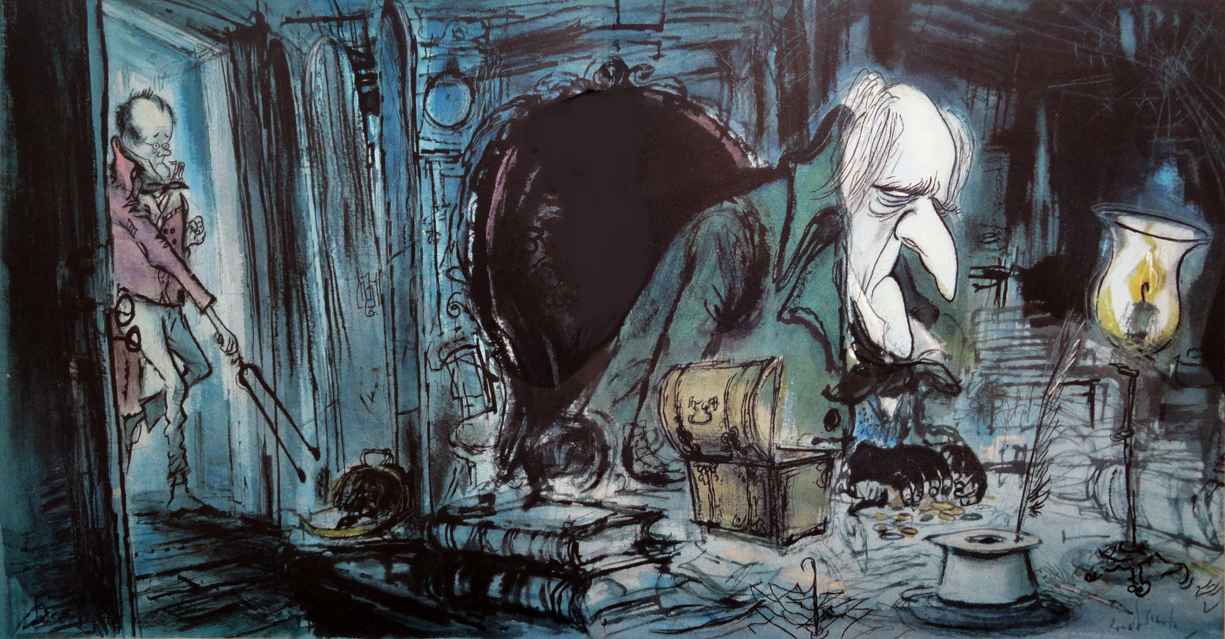 2500x1305 Ronald Searle's Christmas Carol One1more2time3's Weblog - A Christmas Carol Painting