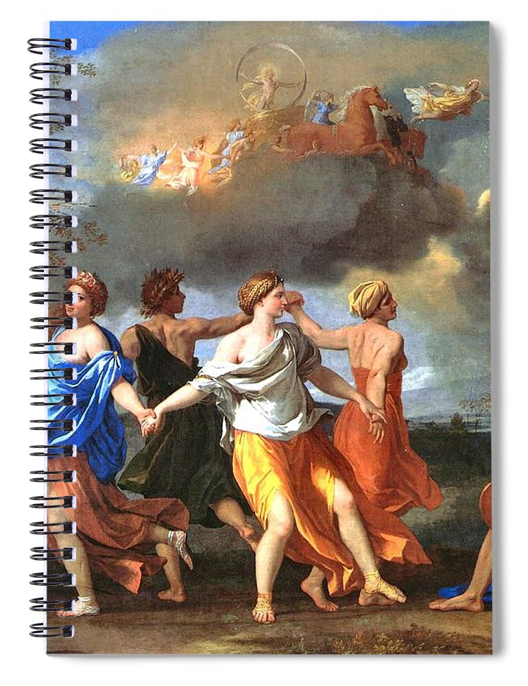 770x1000 Dance To The Music Of Time Spiral Notebook For Sale By Nicolas Poussin - A Dance To The Music Of Time Painting