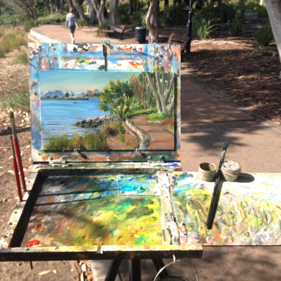900x900 Painting Day 37 - A Day In The Park Painting
