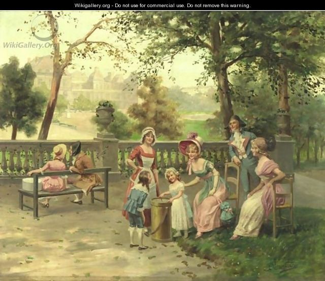 640x553 A Day In The Park Painting - A Day In The Park Painting