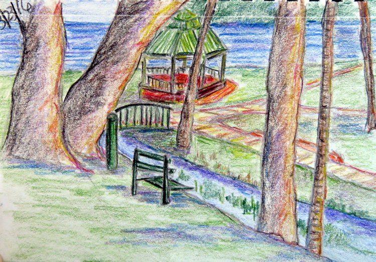 750x523 An Art Journey Sketch Club - A Day In The Park Painting