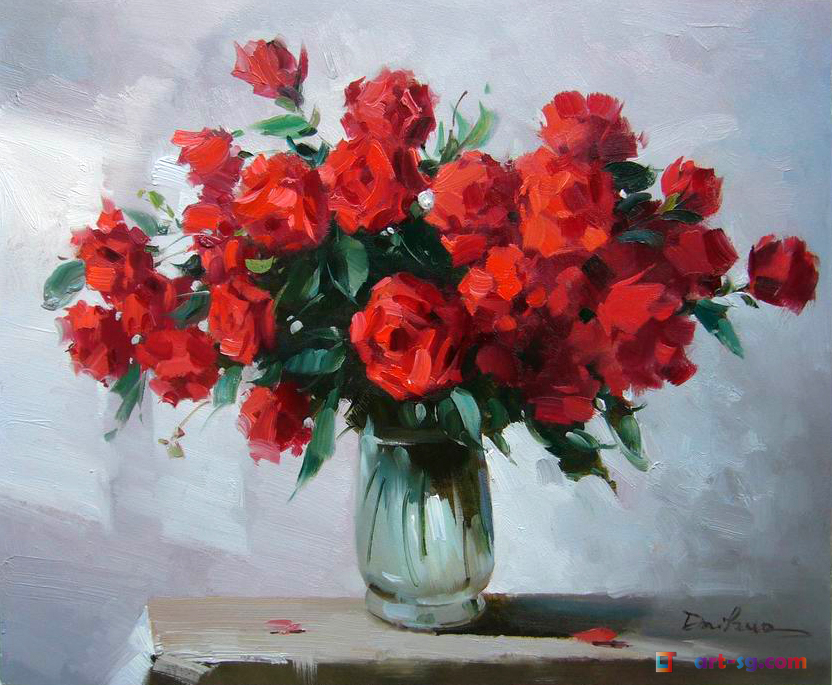 832x685 Flower Paintings Lj Oil Painting 100% Hand Made Hand Painted - A Flower Painting