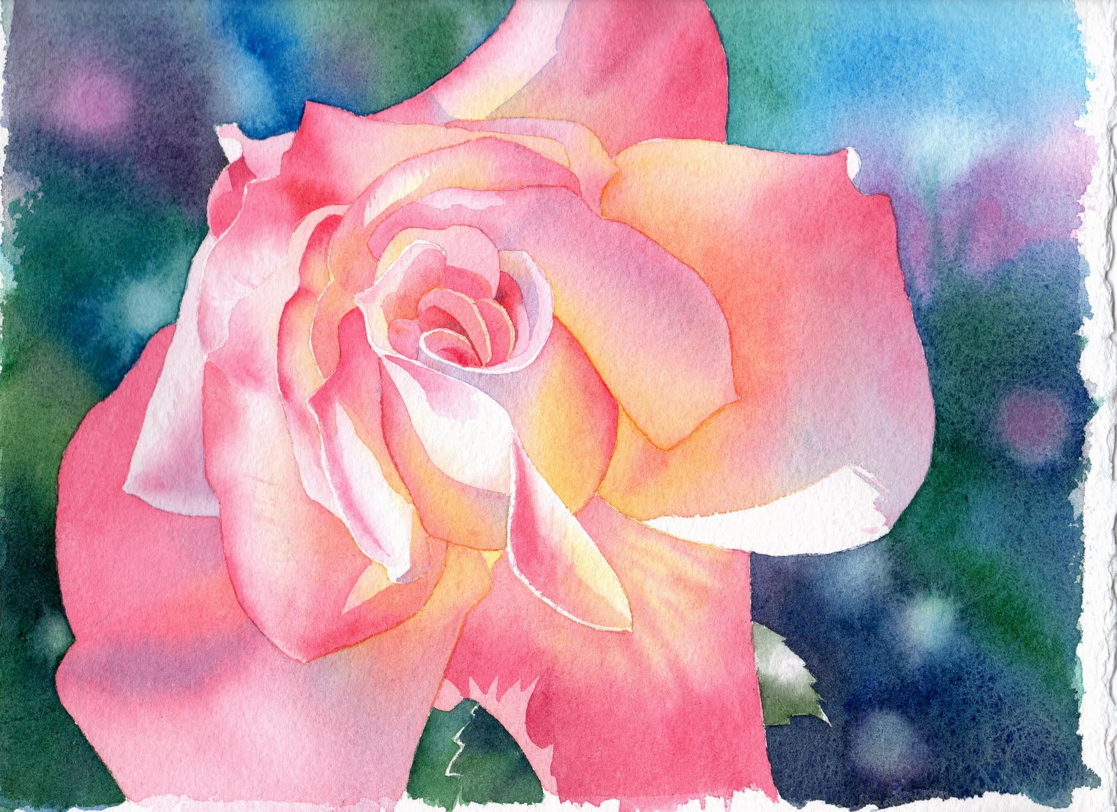 1600x1163 How To Paint A Flower In Watercolour - A Flower Painting