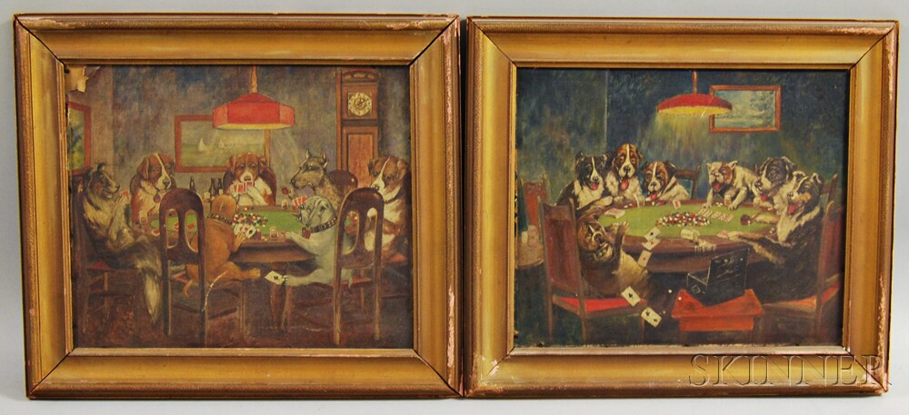 1000x457 After Cassius Marcellus Coolidge (American, 1844 1934) Two Works - A Friend In Need Painting