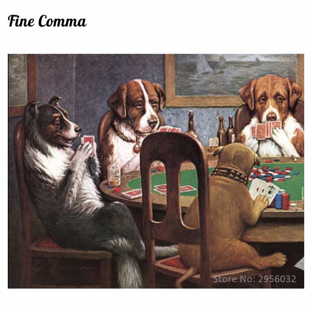 640x640 Online Shop A Friend In Need Dogs Playing Poker By Cassius - A Friend In Need Painting