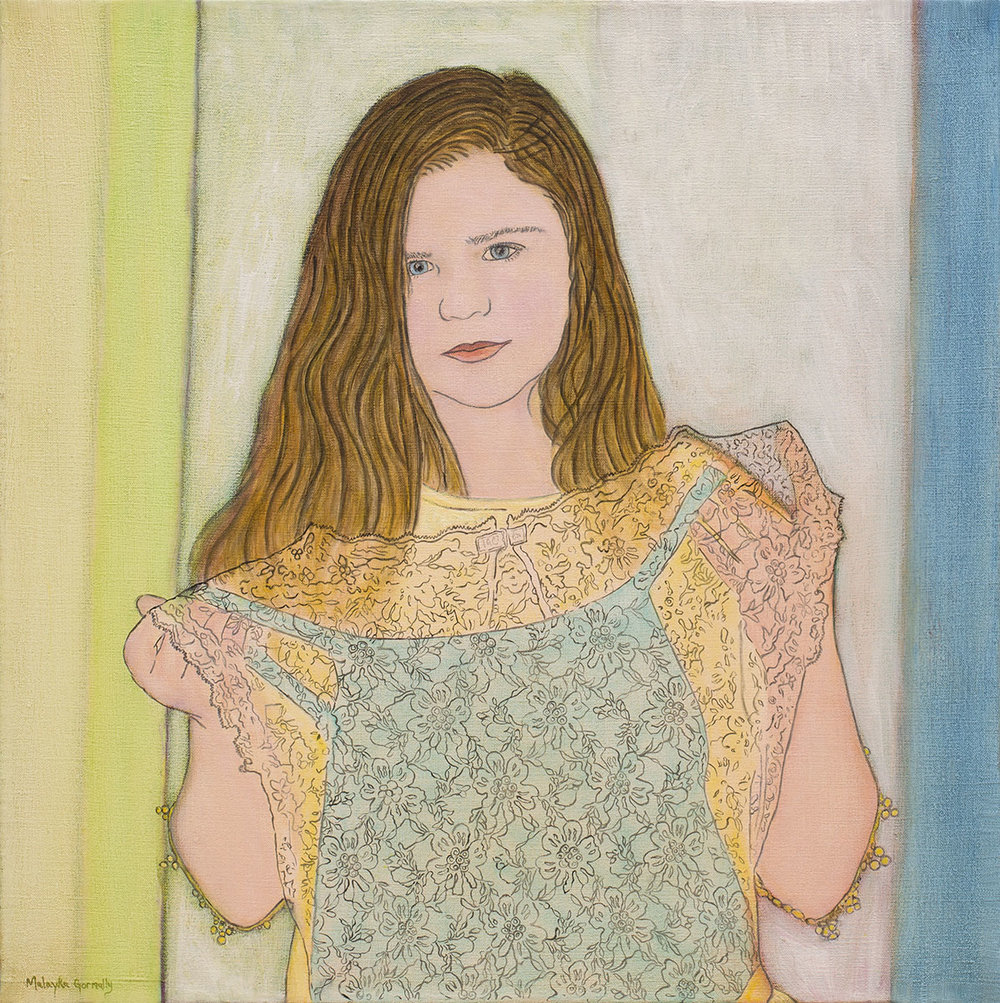 1000x1003 Portrait Painting Malayka Gormally - A Girl Painting