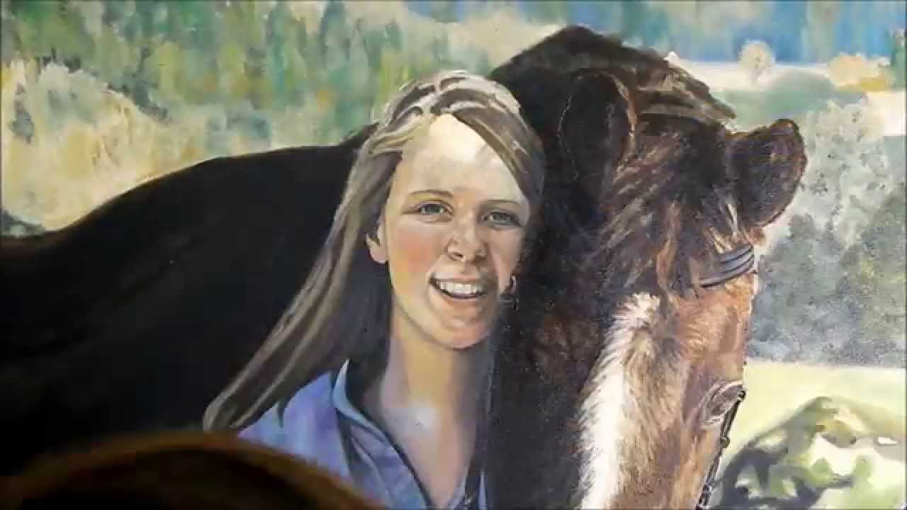 1280x720 Speed Painting A Girl And Her Horse - A Girl Painting