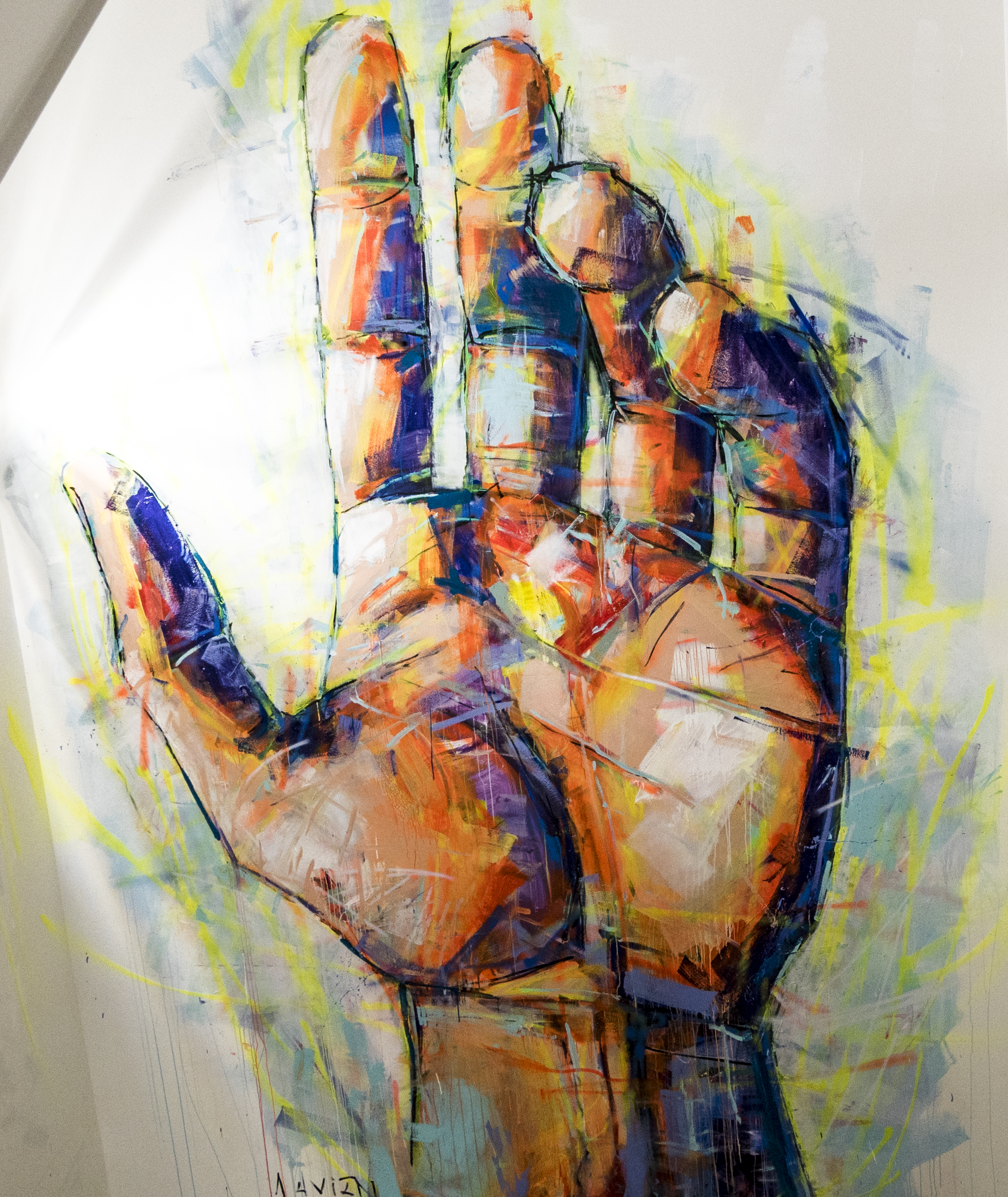 2182x2592 Helping Hand - A Helping Hand Painting