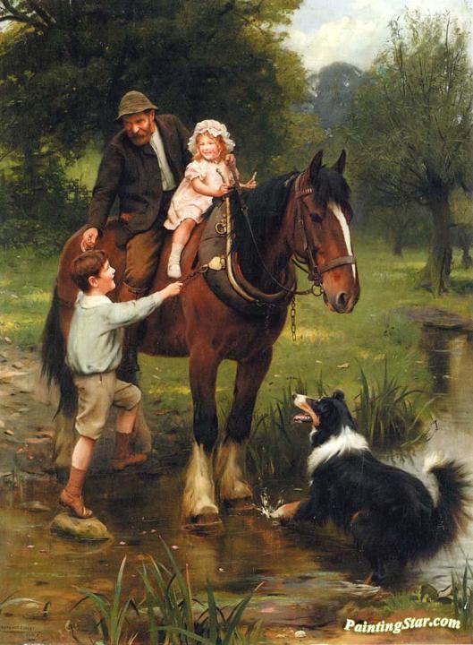 529x720 A Helping Hand Artwork By Arthur John Elsley Oil Painting Amp Art - A Helping Hand Painting
