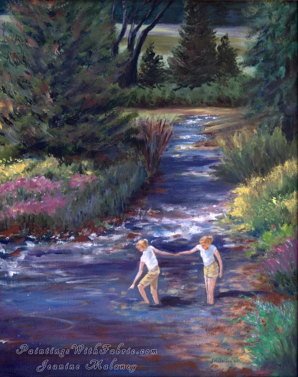 1024x1294 A Helping Hand Oil Painting Original - A Helping Hand Painting