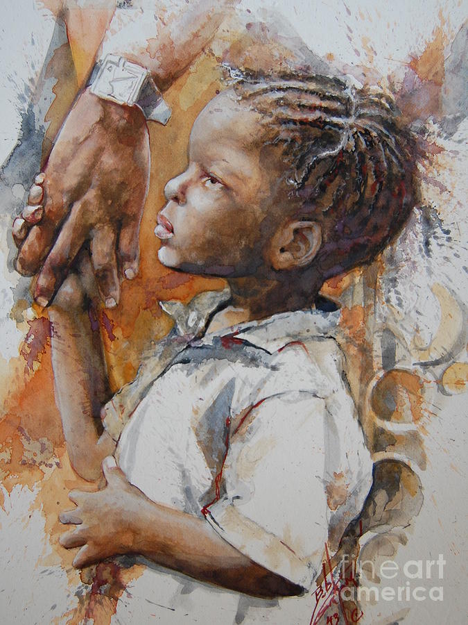 675x900 A Helping Hand Painting By Bob Graham - A Helping Hand Painting