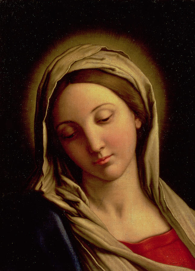 646x900 The Madonna Painting By Il Sassoferrato - A Madonna Is A Painting Of