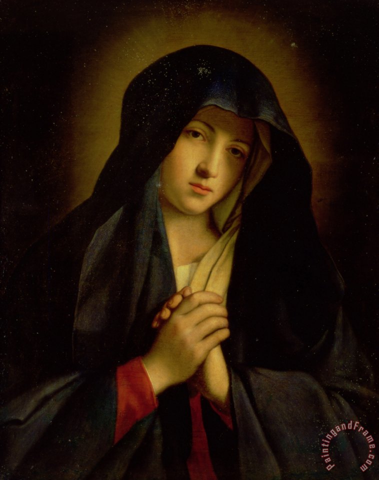 758x960 Il Sassoferrato The Madonna In Sorrow Painting - A Madonna Is A Painting Of