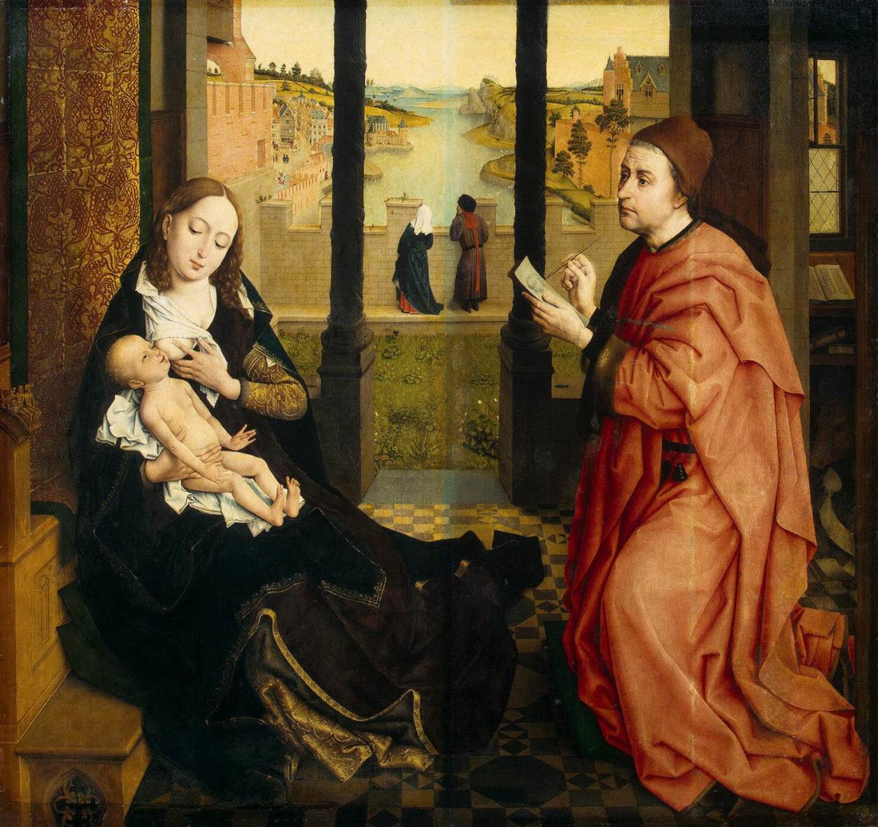1255x1182 Introduction To The Art Of Rogier Van Weyden - A Madonna Is A Painting Of