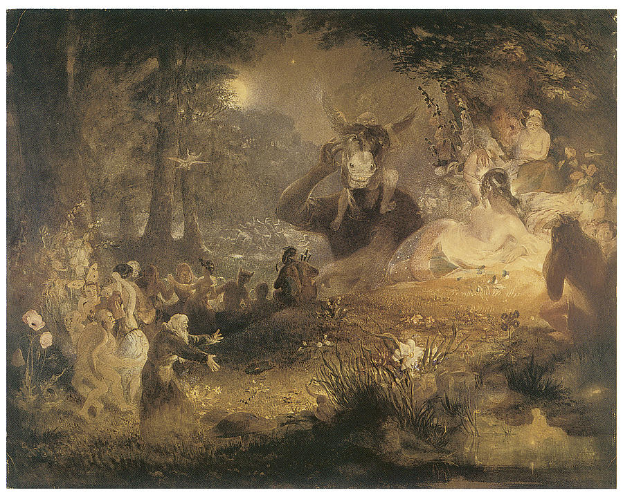 900x719 A Midsummer Night's Dream Painting By John Lamb Primus - A Midsummer Nights Dream Painting