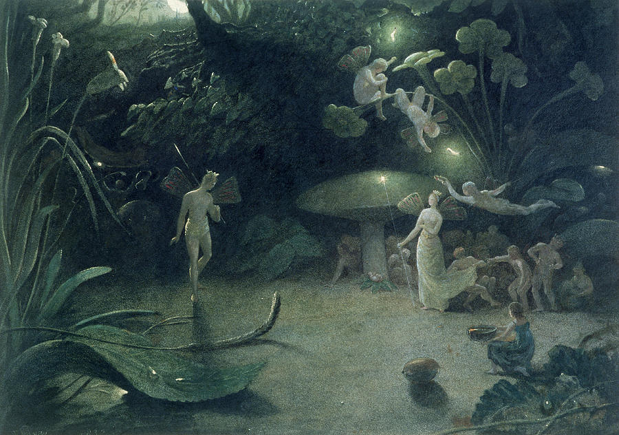 900x632 Scene - A Midsummer Nights Dream Painting