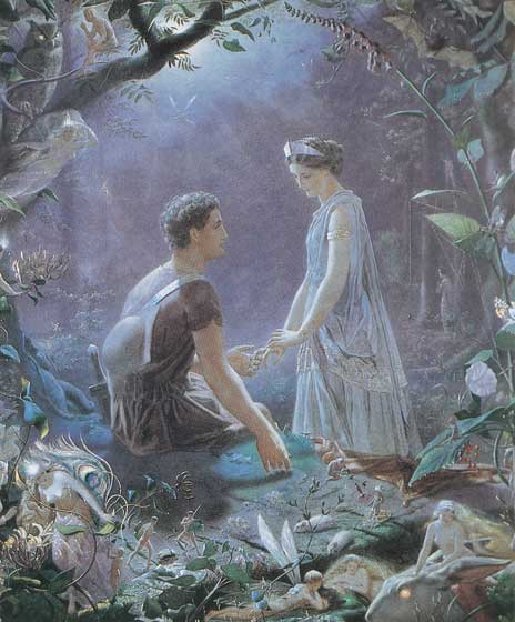 464x560 A Midsummer Night's Dream - A Midsummer Nights Dream Painting