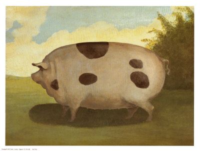 400x302 Irena Lingard - A Pair Of Pigs Painting