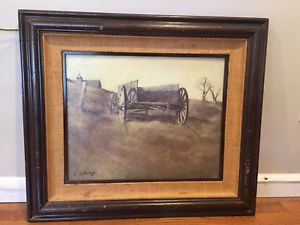 300x225 Adolf Sehring, Signed, Oil On Canvas Painting In Custom Wood Frame - A Sehring Painting