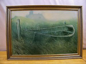 300x225 Adolf Sehring, Signed, Original Oil Painting On Canvas In Gold - A Sehring Painting