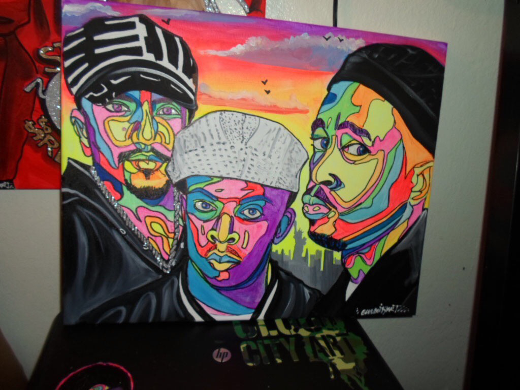 1024x768 More Work - A Tribe Called Quest Painting
