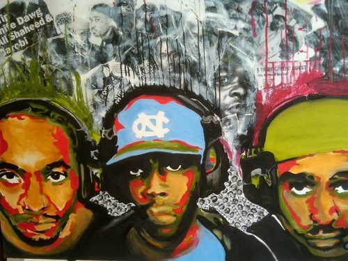 500x375 Tribe Called Quest Biography Hip Hop Scriptures - A Tribe Called Quest Painting
