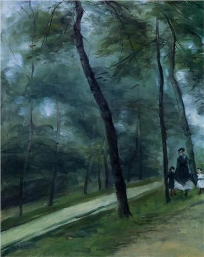 397x500 A Walk In The Woods (Madame Lecoeur And Her Children) - A Walk In The Woods Painting