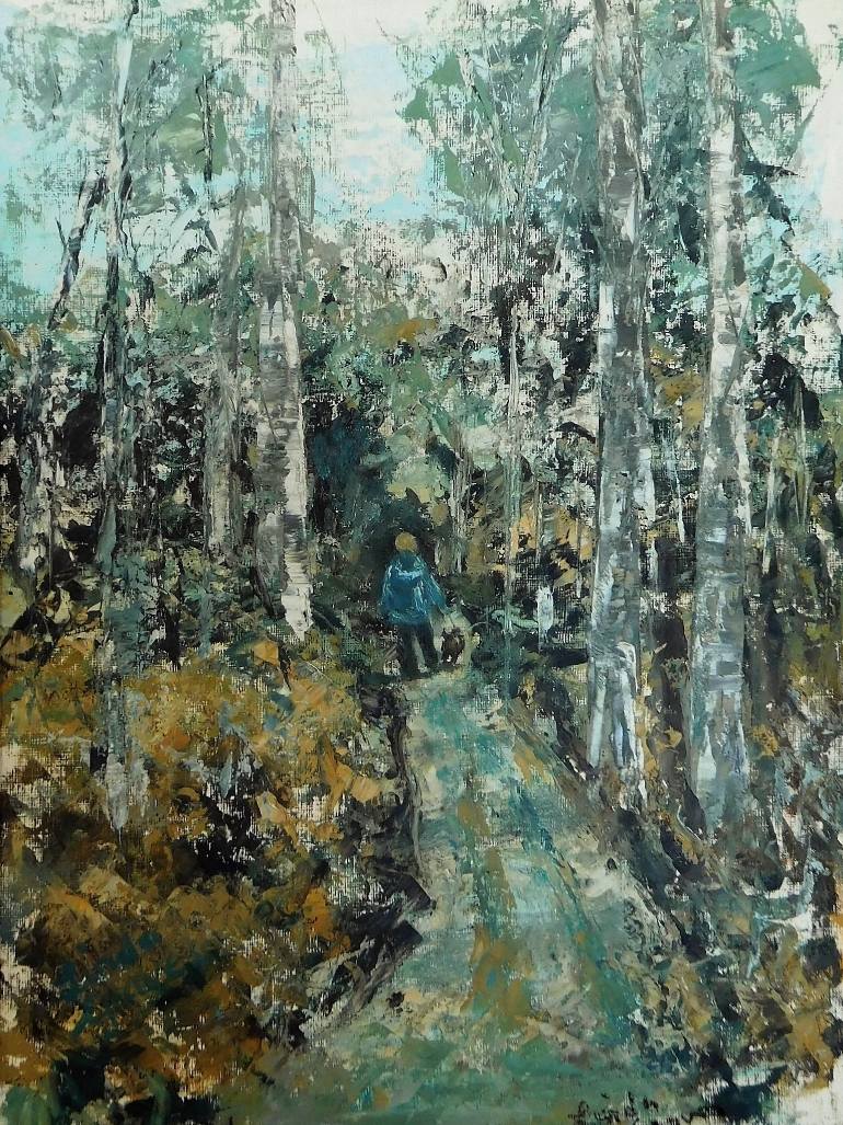 770x1027 Saatchi Art A Walk In The Woods Painting By Linda Graves - A Walk In The Woods Painting