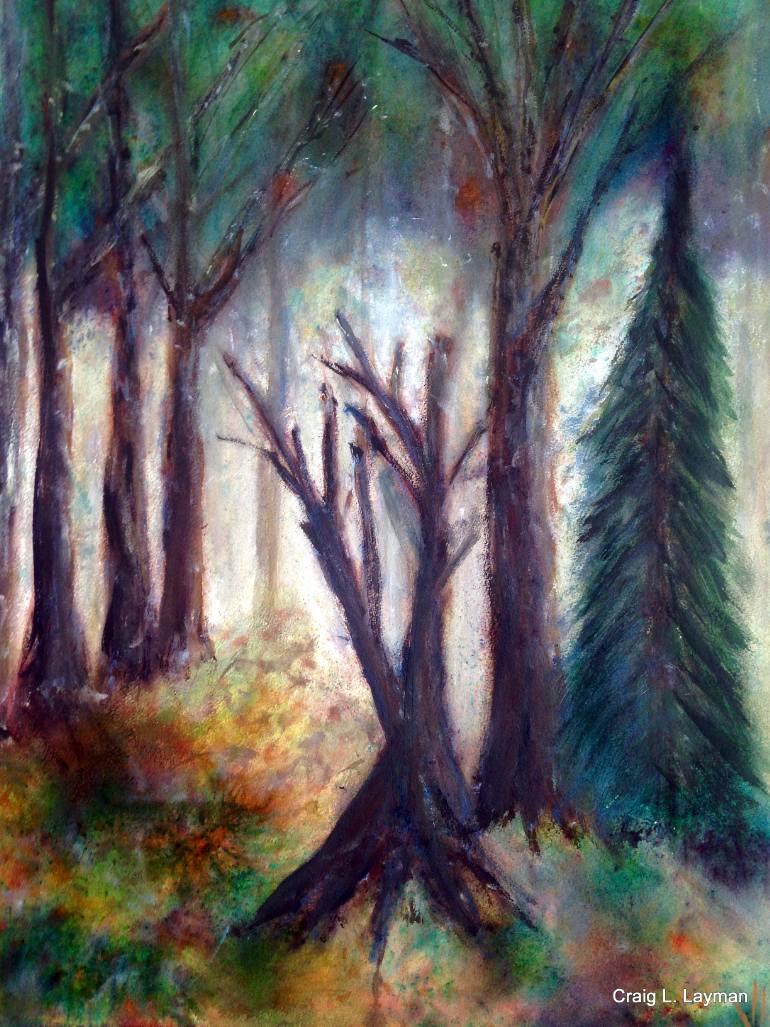 770x1027 Saatchi Art A Walk In The Woods Of Rye Painting By Craig Layman - A Walk In The Woods Painting