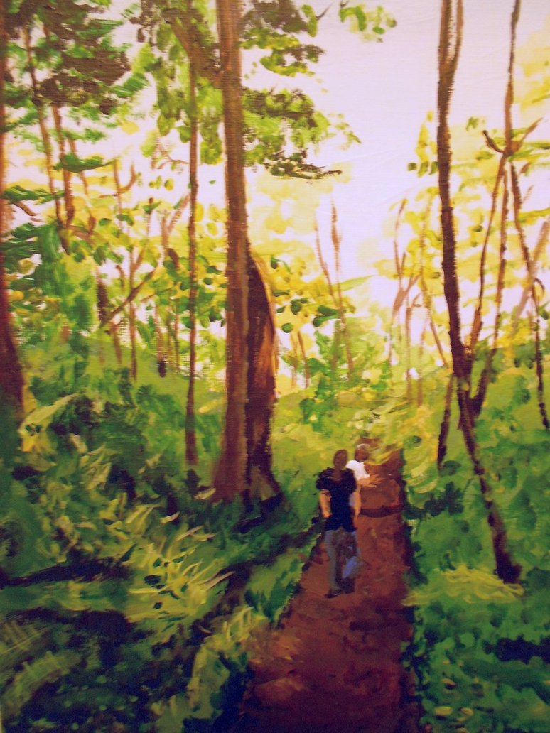 774x1032 Walk In The Woods Painting By Luciferjones - A Walk In The Woods Painting