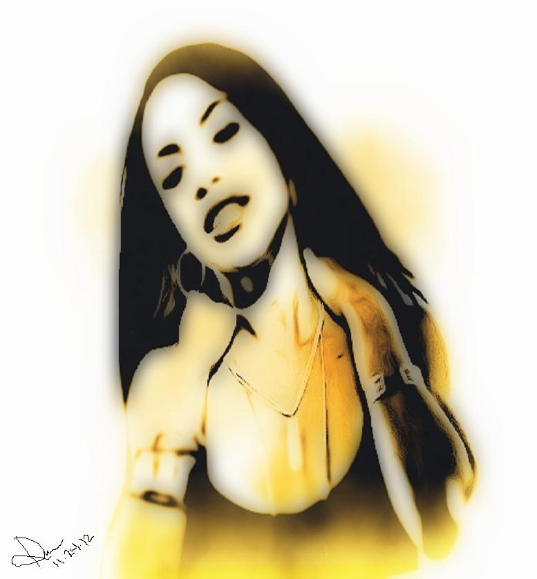 777x838 Aaliyah Painting By Idoomluvsmj - Aaliyah Painting