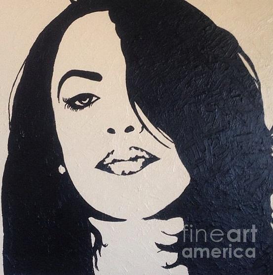 553x557 Aaliyah Paintings Fine Art America - Aaliyah Painting