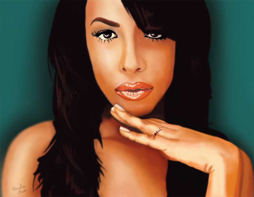 845x654 Aaliyah By Klaudia69 - Aaliyah Painting