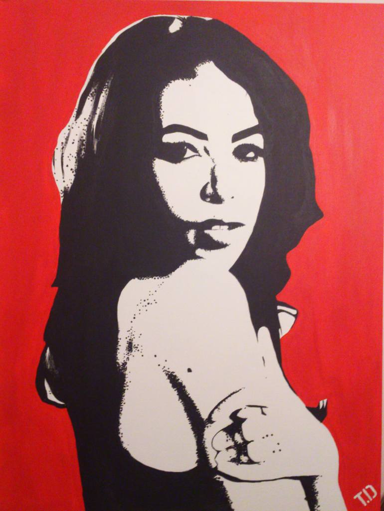 770x1026 Saatchi Art Aaliyah Dana Haughton Painting By Tiffany Dhani - Aaliyah Painting