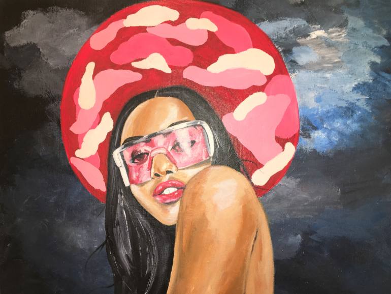 770x578 Saatchi Art Aaliyah Painting By Tiera Knaff - Aaliyah Painting