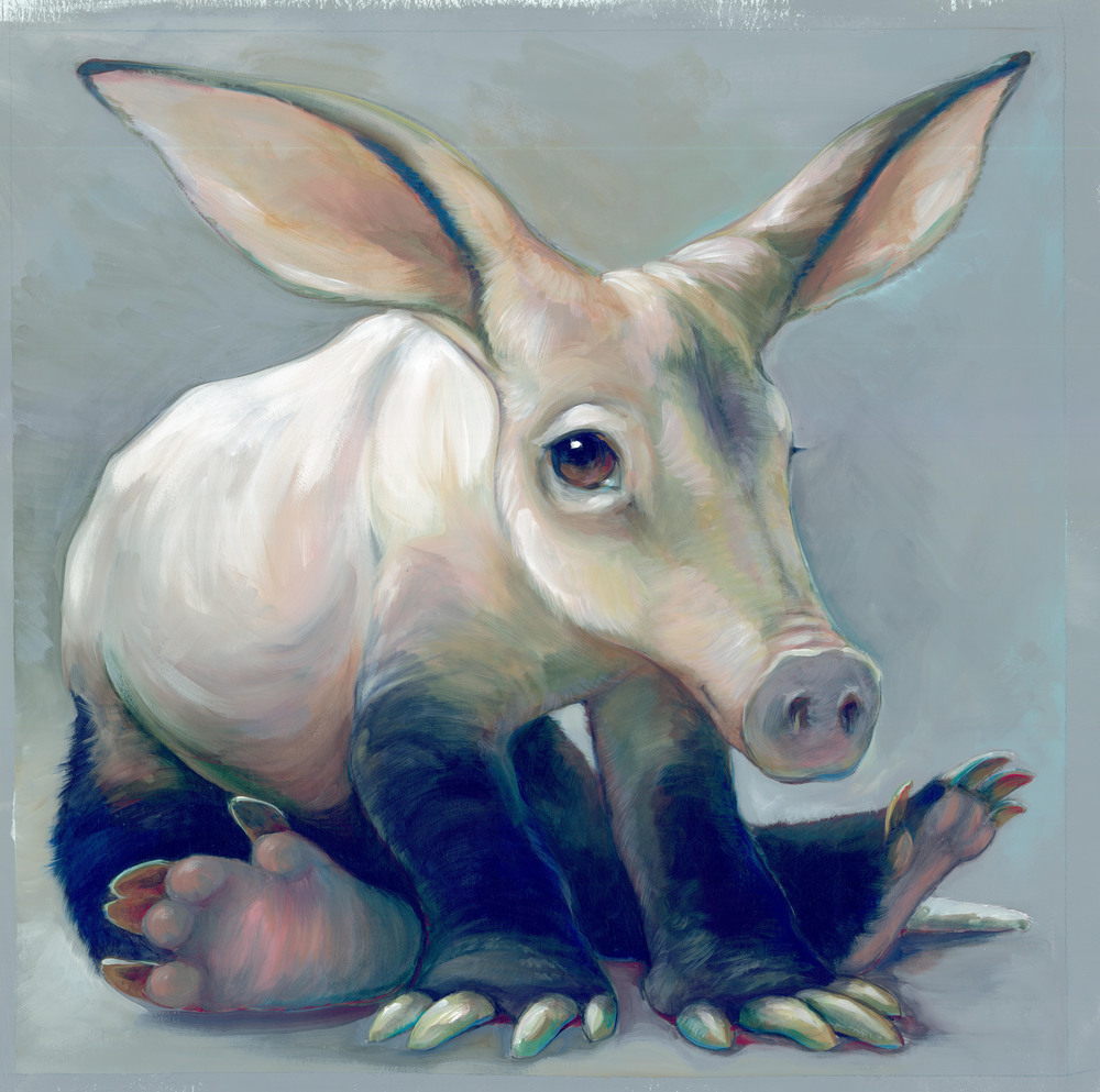 1000x993 Gabrielle Carey - Aardvark Painting