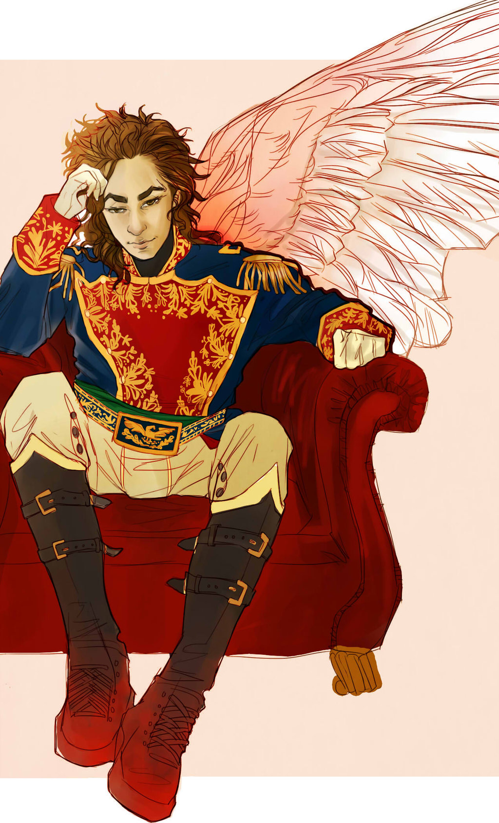 1024x1688 Army!angel!aaron Burr By Niccolomachiavel - Aaron Burr Painting