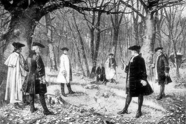 621x414 Lt. Col. Aaron Burr - Aaron Burr Painting