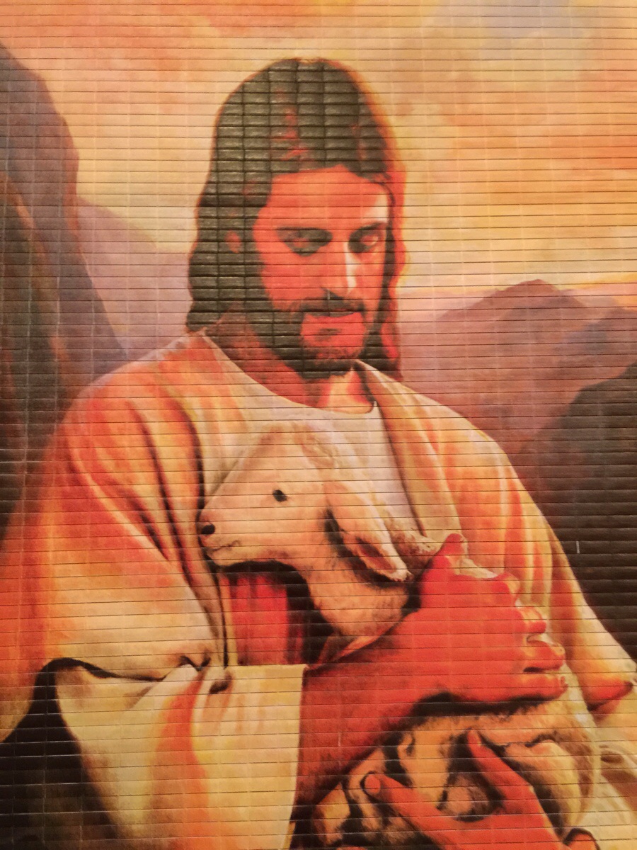 900x1200 This Jesus Looks Like Aaron Rodgers Greenbaypackers - Aaron Rodgers Painting