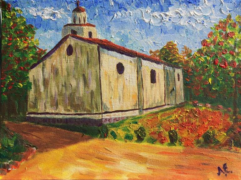 770x576 Saatchi Art Chiesetta Di Sant'Antonio Abate Painting By Anton Erjomin - Abate Painting