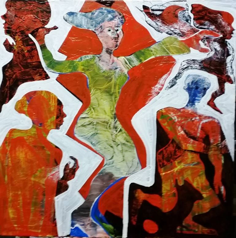 770x777 Saatchi Art Dancing Girl Painting By Ennio Abate - Abate Painting