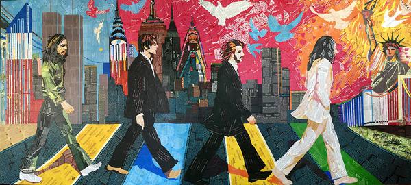 600x270 The Beatles - Abbey Road Painting