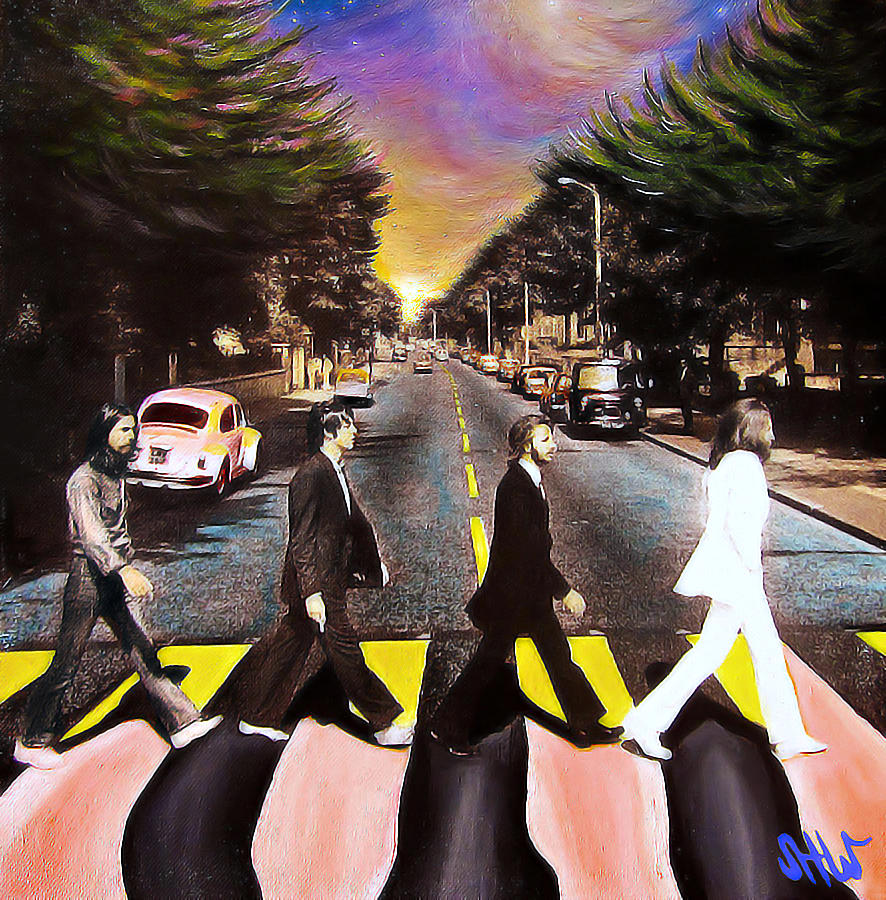 886x900 Abbey Road Painting By Steve Will - Abbey Road Painting