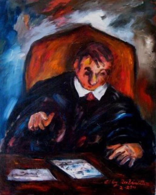 514x640 Abby Rubinstein Artwork Judgment Original Painting Oil - Abby Painting