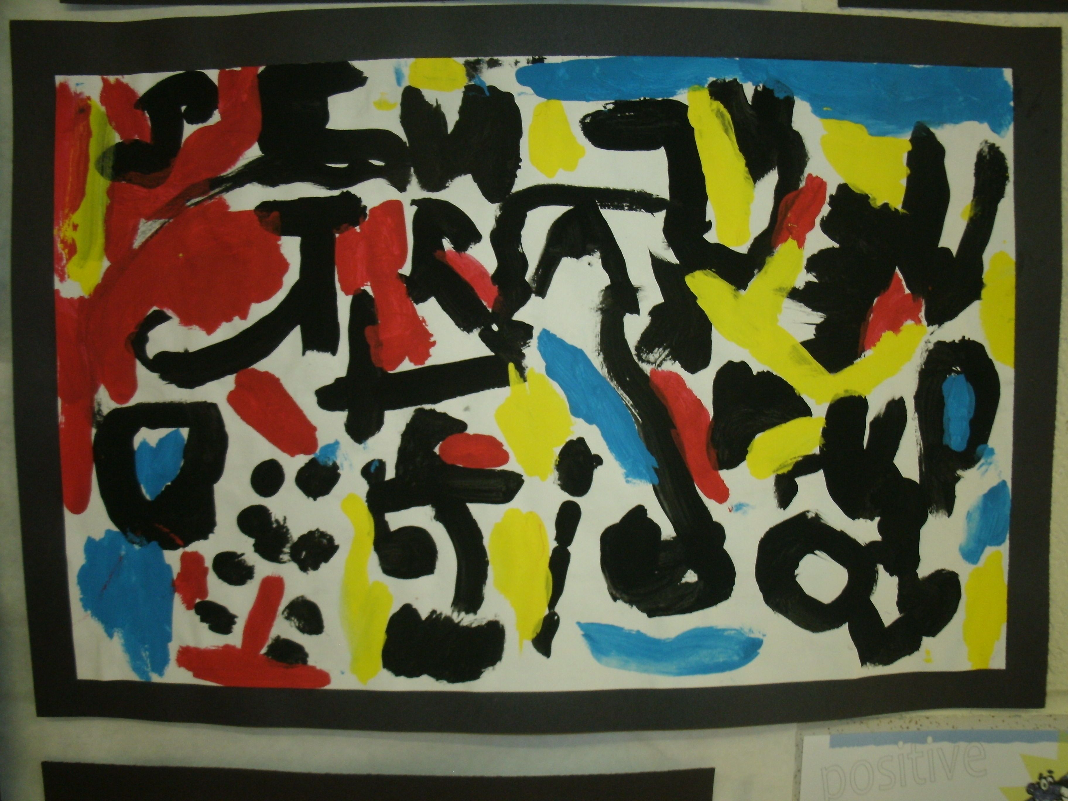 3648x2736 K Abc Painting. Have Students Paint Each Letter In A Different - Abc Painting