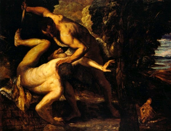 600x459 Il Tintoretto Cain And Abel - Abel Painting