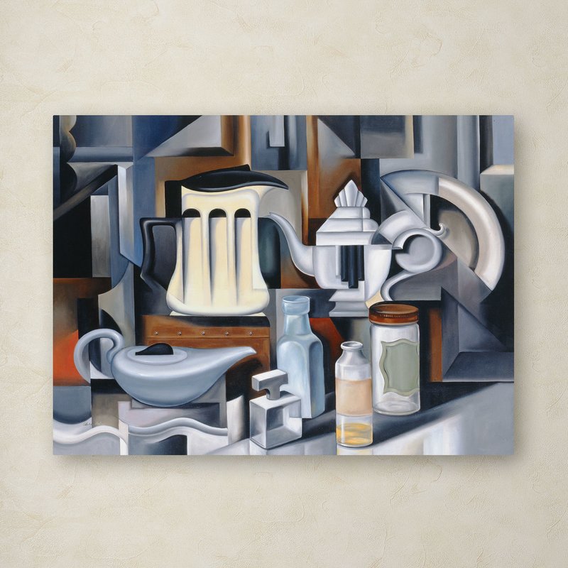 800x800 Trademark Art Still Life With Teapots By Catherine Abel Painting - Abel Painting