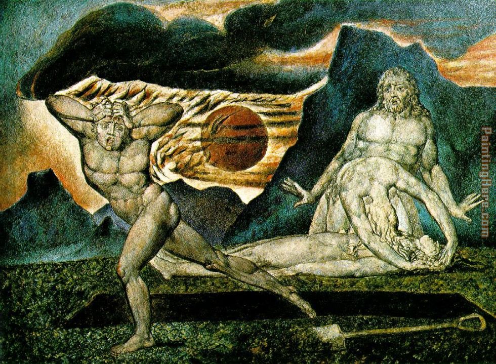 980x719 William Blake The Body Of Abel Found By Adam And Eve Painting - Abel Painting