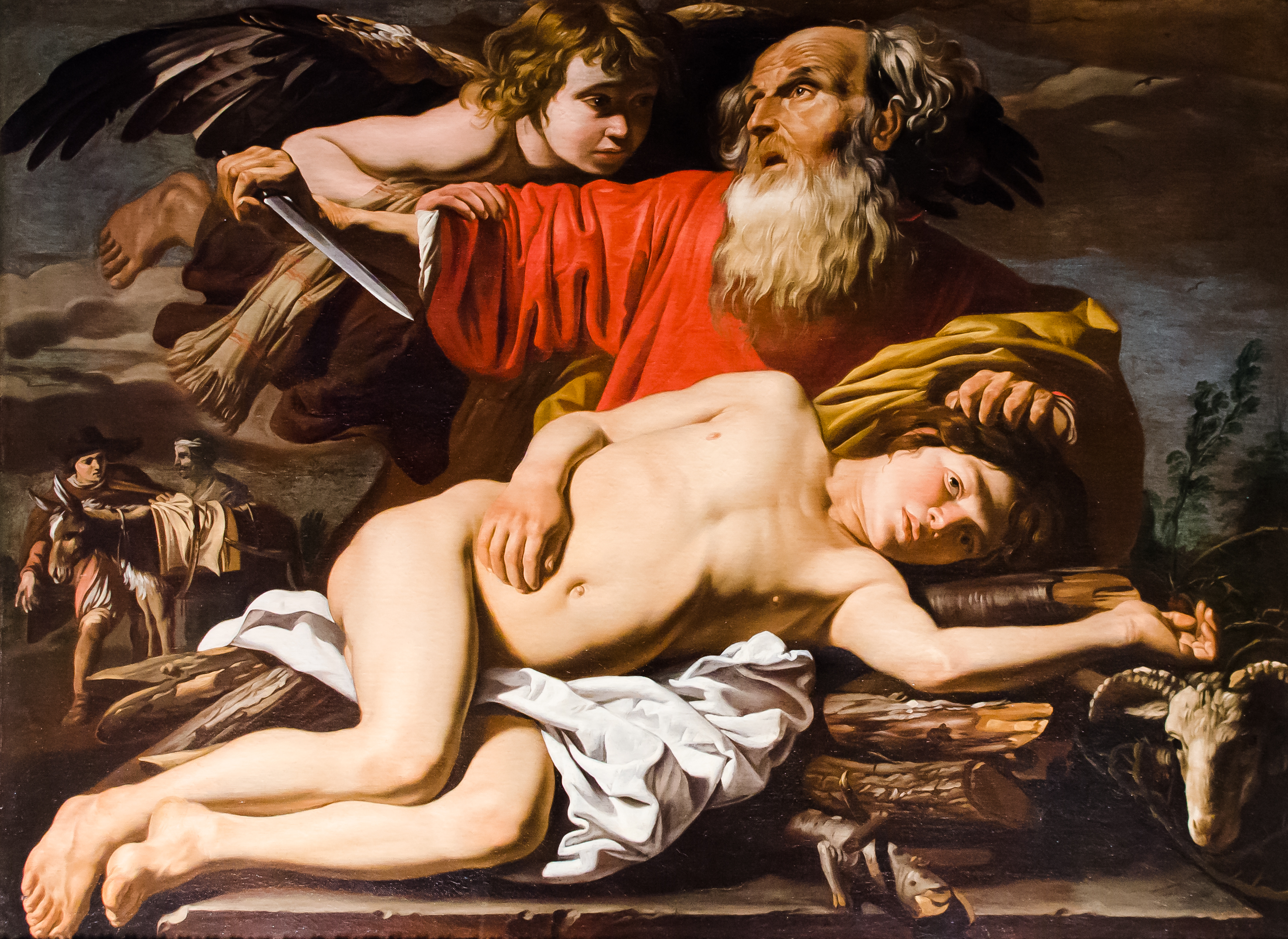 2954x2153 Filematthias Stom - Abraham And Isaac Painting